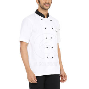 Uniforme de chef profesional para hombres y mujeres OEM/ODM Uniforme de cocina de restaurante Tela antimanchas - Product Image 3