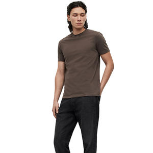 T-shirt en coton pour homme grande taille personnalisable avec motif vierge pour ajouter du tissu de jersey de texte de logo pour la promotion commerciale de la marque - Product Image 1