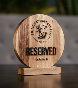 Divris Wooden Reserved Sign Laser Cut Rustic <b>Table</b> Marker Indoor and outdoor Use - Product Image 1