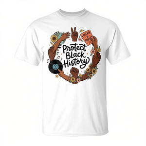T-shirt del Mese della Storia Nera: Abbigliamento Promozionale per la Protezione della Storia Nera - Product Image 2