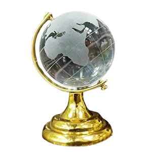 Modelo de Metal de estilo Art Deco de globo terráqueo Decoración de mesa única con Base de Metal para regalos de oficina escolar - Product Image 6