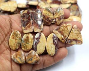 โอปอลธรรมชาติคุณภาพดี ทรงรี หลายสี แบบหลวม สำหรับทำต่างหู - Product Image 1