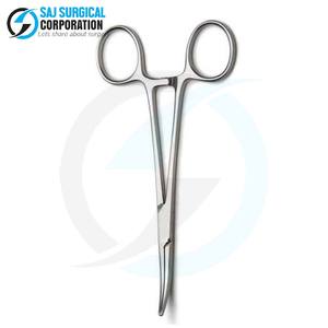 Pinzas profesionales para la arteria Kelly, abrazadera quirúrgica de acero inoxidable con dentados transversales para agarrar tejido seguro - Product Image 4