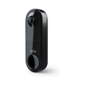 Arlo Essential Wired Video Doorbell - HD Video, 180 View, Night Vision, 2 Way Audio, Instalación DIY