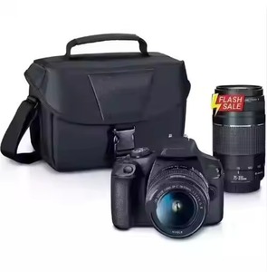 Arrivée du nouveau kit d'appareil photo reflex numérique Rebel T7 noir avec 2 objectifs, y compris les objectifs EF 18-55 mm et EF 75-300 mm, personnalisable OEM - Product Image 2