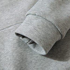 Ensemble de jogging sportif réversible et écologique pour hommes, pull à manches longues, survêtement à capuche, gris, taille XL, respirant - Product Image 4