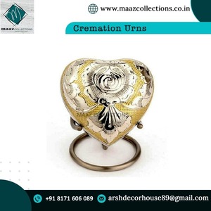 Urna Funeraria de Estilo Americano con Diseño de Corazón Blanco Perla, Construcción Ecológica y Duradera, Diseño Personalizable - Product Image 6