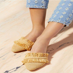 Vente en gros de pantoufles et sandales marocaines faites à la main en raphia, chaussures tissées écologiques pour femmes et hommes, commande en gros, fournisseur direct - Product Image 4