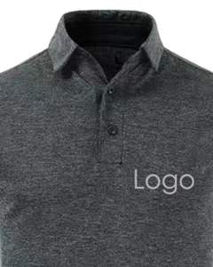 Polo pour homme gris anthracite, logo personnalisé, respirant, polyester et coton piqué, manches courtes, uniforme d'entreprise, usage au bureau, haut - Product Image 5