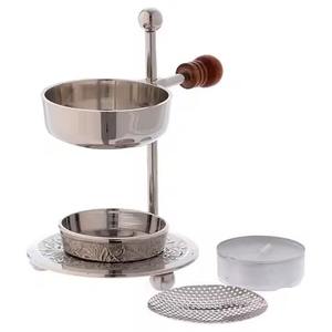 Religious Metal Incense <b>Burner</b> with Durable <b>Wooden</b> Handle Eco-Friendly Hand-made Ramadan Decoration - Product Image 4