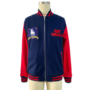 OEM Hip Hop Varsity <b>Jacket</b> <b>Men</b> Towel Embroidery Letter Patch Baseball <b>Jackets</b> Casual Oversized Coat Streetwear Unisex <b>Jackets</b> - Product Image 5
