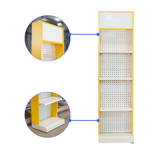 ADONG A38 Estantería Góndola de un solo lado Estante de supermercado de metal resistente para un almacenamiento eficiente Apariencia de tienda moderna OEM/ODM - Product Image 1