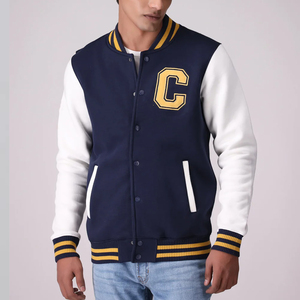 Chaquetas Varsity de Invierno para Hombre con Bordado, Cuello Alto, Logotipo Frontal Personalizado, 100% Transpirables, Alta Calidad, Precio al por Mayor - Product Image 1