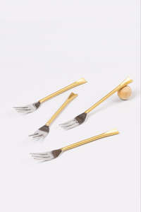 Vente en gros Ensemble de fourchettes en métal doré fait à la main pour la décoration de table au meilleur prix de l'Inde - Product Image 6