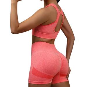 Conjunto de Yoga para mujer, conjunto de 2 piezas de talla grande, conjunto de Yoga de alta elasticidad, conjunto de ropa deportiva, transpirable, de secado rápido - Product Image 5