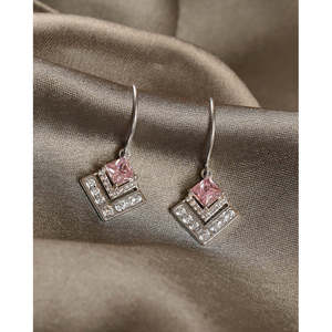 Pendientes Colgantes de Plata Rosabella, Accesorio de Moda para Mujer - Product Image 2