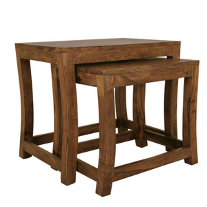 Industrial Rustic Wooden Top Stacking <b>Nesting</b> Coffee <b>Table</b> <b>Set</b> <b>of</b> <b>3</b> End Side <b>Tables</b> <b>Set</b> Living Room Sofa <b>Table</b> from India - Product Image 3