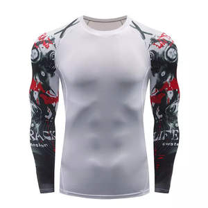 เสื้อแขนยาวสำหรับ BJJ rashguard ทุกเพศเสื้อรัดรูปสำหรับออกกำลังกาย - Product Image 1
