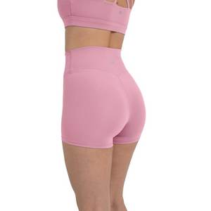 Pantalones cortos de Yoga Cruz cintura alta Levantamiento de cadera Nylon gimnasio corto Yoga Fitness mujeres ciclismo apretado elástico transpirable deportes pantalones cortos - Product Image 1