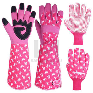 Gants de jardin en cuir, imprimé floral, qualité supérieure, taille et couleur personnalisées, design unique, par KARIMAN MANUFACTURING - Product Image 1