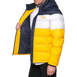 Chaquetas de Invierno con Capucha para Hombre, Talla Adulto, Fabricadas en Fábrica, con Logotipo Frontal, Impermeables y Calefactables, Corte Regular, Estilo Casual - Product Image 5