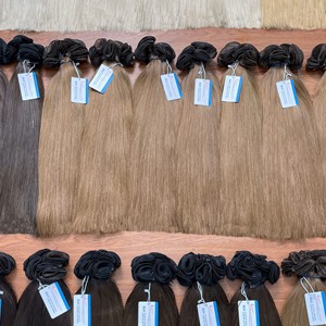 Extensions de cheveux humains vietnamiens Thanh An 100 % naturels, tissés à la main, qualité Remy, doux, 100 grammes, vente en gros - Product Image 5