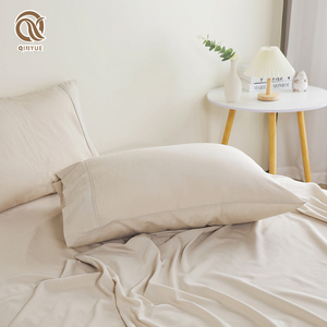 Ensembles de draps de lit en coton bambou couleur personnalisée avec certificat OEKO Queen Size <span class=keywords><strong>drap</strong></span> de haute qualité <span class=keywords><strong>housse</strong></span> de couette - Product Image 1