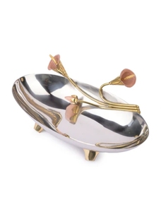 ชามใส่ผลไม้ดีไซน์เนอร์ทรงรีทำจากโลหะสำหรับเคาน์เตอร์ครัวตะกร้าผักผลไม้หลากสี - Product Image 3