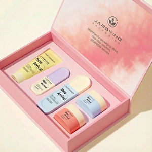 Unique New Design 50g 30ml 50ml 100ml Frosted Glass Cosmetic Lotion Serum Bottle Packaging Set Empty Luxury Skincare <strong>Cream</strong> <strong>Jars</strong> - Product Image 3