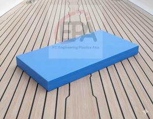 La feuille bleue HDPE #5mm x 1.22m x 2.44m offre une durabilité exceptionnelle et une résistance chimique idéale pour les conduites d'eau et les réservoirs - Product Image 2