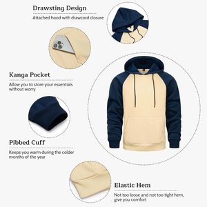Ventes en gros de sweats à capuche unisexes surdimensionnés en polaire polyester/coton de haute qualité, poids lourd, 500 GSM, hiver, hip-hop, impression personnalisée - Product Image 4