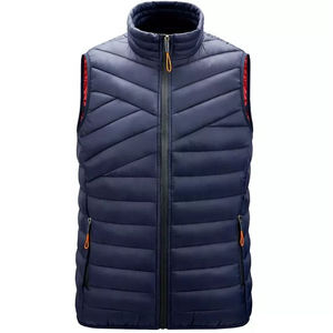 2025 chaqueta acolchada Reversible sin mangas de alta calidad Unisex abrigo de invierno capucha acolchada Casual lona hombres venta al por mayor frente a prueba de viento - Product Image 4