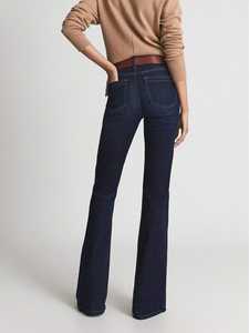 Pantalons en jean décontractés pour femmes à taille haute, coupe droite et large, poches, denim délavé, streetwear, jeans skinny noirs personnalisés, vente en gros - Product Image 5