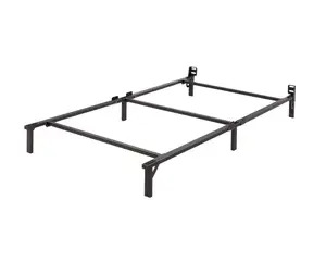 TRIHO THF-1424 Manufacturer Price Basics Foldable Metal Platform Bed Frame with Tool Free Setup