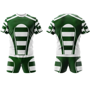 Ensemble de maillot et short de rugby personnalisés, sublimation intégrale, kit d'équipe de rugby, séchage rapide, respirant, avec service OEM - Product Image 5
