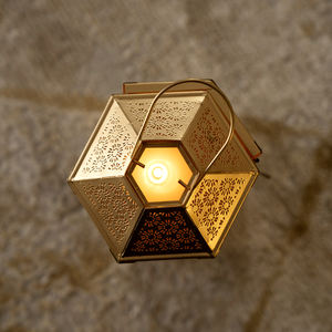 Candelabro Marroquí de Metal Dorado, Diseño de Venta Caliente para Ramadán 2026, para Decoración de Mesa y Suelo del Hogar - Product Image 2