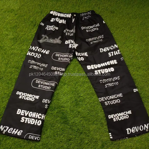 Cortavientos Nylon Streetwear Pantalones New Vintage Track Sport Straight Baggy Paracaídas Pantalones - Product Image 1