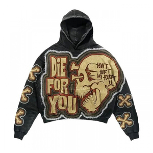 Nouveauté 2024 – Sweats à capuche personnalisés grande taille pour hommes, style hip-hop urbain, 100 % coton doublé, imprimés, décontractés, sportifs, anti-rétrécissement - Product Image 3