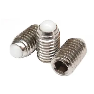 China Professional Supplier Fixed Ball Spring Screw Plunger Stainless Steel Spring Plunger Nylon Ball Plunger