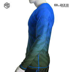 Rashguard para hombres BJJ MMA de poliéster apandex de alta calidad hecho a medida - Product Image 2