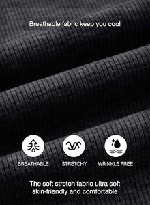 Tops de sport pour hommes, style long, manches courtes, compression, col rond, 220g, logo personnalisé, respirant, musculation, mince, régulier, actif - Product Image 6