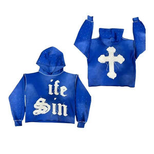 ชุดวิ่งจ๊อกกิ้งลำลองผู้หญิง XS ไซซ์พิเศษโลโก้แบบคร็อปมีฮู้ดแบบวินเทจมีสไตล์วินเทจชุดวอร์มสองชิ้น - Product Image 2