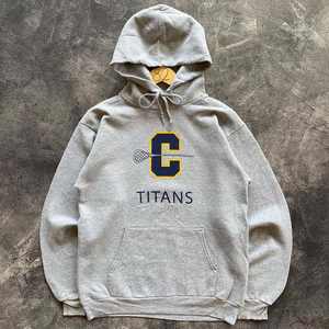 2025 Offre Spéciale jeunesse sale Sport à capuche pour hommes haute qualité 80% coton 20% Polyester TITANS EMBRIODERY PULLOVER HOODIE - Product Image 4