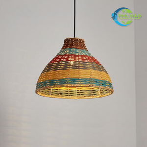 Diseño único, elegancia: candelabro de farol de bambú de ratán tejido, elección perfecta para su hogar, restaurante, jardín - Product Image 5