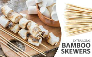 Brochettes en bambou Premium 10 "-Impression de logo disponible, prêt à expédier - Product Image 4