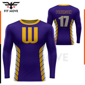 Nueva llegada Venta caliente Custom Made American Combo set de alta calidad Unisex American transpirable Polo shirt y rashguard al por mayor - Product Image 2