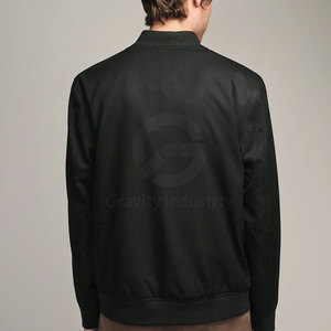 Blousons d'hiver à col montant de nouvelle conception pour hommes, manches longues, fermeture éclair intégrale, logo sur le devant, respirant et écologique, personnalisable - Product Image 4