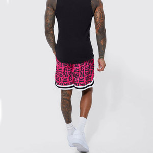 กางเกงขาสั้นบาสเก็ตบอลสำหรับผู้ชายสไตล์ไฮสตรีทเอวยางยืดระบายอากาศได้ดีออกแบบโลโก้ได้ตามต้องการ - Product Image 2