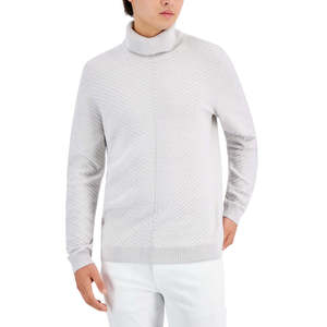 Maglione a Collo Alto Axel da Uomo INC International Concepts, Grigio, Maniche Lunghe, Caldo per l'Inverno, Lavorato a Maglia con Logo Stampato, Taglia XXL - Product Image 1