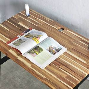 A Solid Wood Acacia Wood Gaming <b>Desk</b> for Home Office and Hotels Portable and Bamboo Standing <b>Desk</b> - Product Image 5
